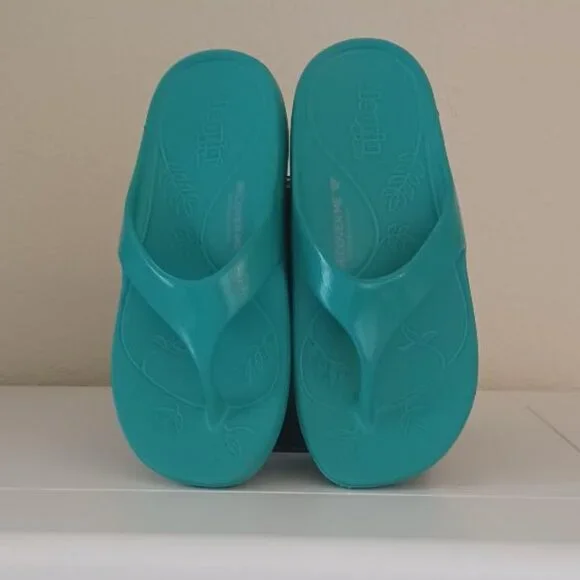 EUC Alegria Recovery Ode Aqua Gloss Sandals US Size 6/6.5 (EU 36) - Picture 10 of 14